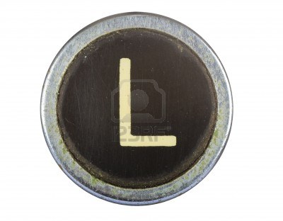 10567122-vintage-typewriter-letter-l-isolated-on-white