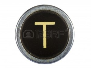 10567109-vintage-typewriter-letter-t-isolated-on-white