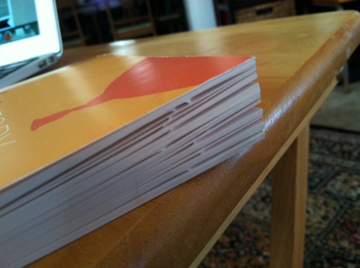 I started turning down pages whenever I found something powerful.  The whole book.  Dog-eared.  